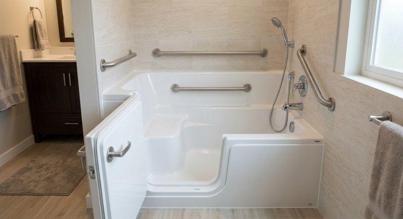Handicap Bathtub Installation detail